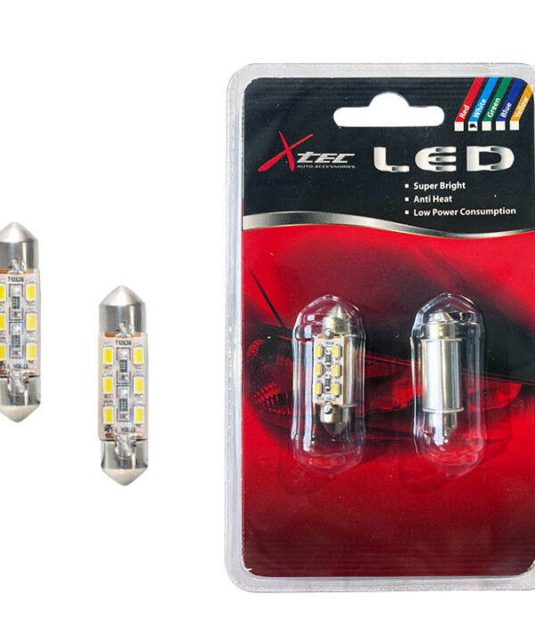 Kimpiris - Λάμπες Led C5W SV8.5-8 36mm 12volt 6SMD 6000k X-Tec 2 Τεμάχια