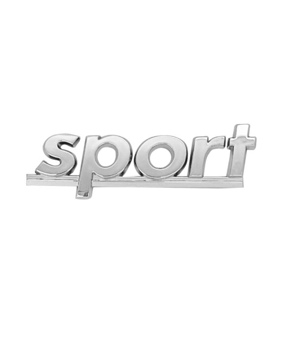 Kimpiris - Αυτοκόλλητo Χρωμίου 3D ''Sport'' 11cm x 2.5cm 1 Τεμάχιο