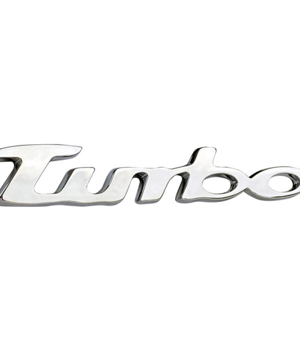 Kimpiris - Αυτοκόλλητo Χρωμίου 3D ''Turbo'' 13.5cm x 2cm 1 Τεμάχιο