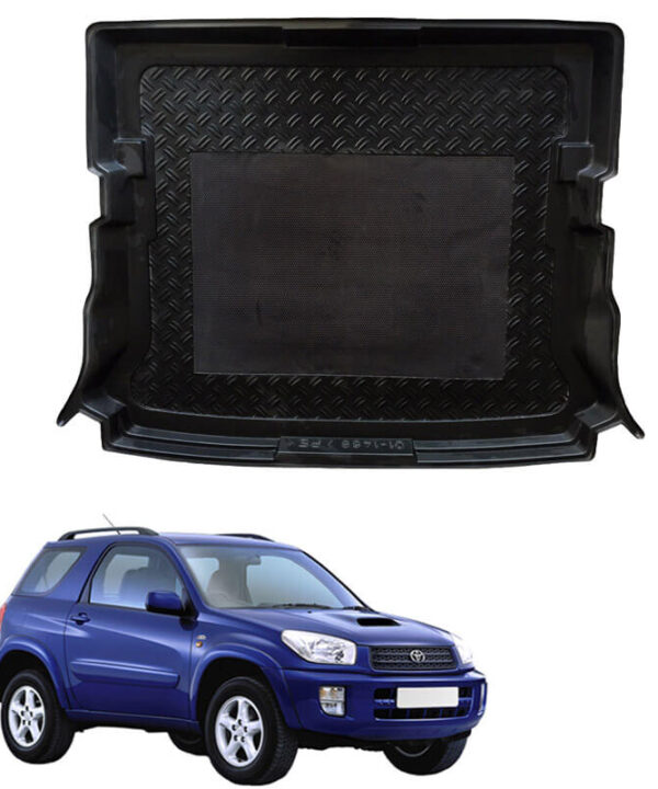 Kimpiris - Πατάκι Πορτ-Παγκάζ 3D Σκαφάκι Για Toyota Rav4 00-06 Κοντό Μαύρο 01-1468 PEX