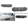 Kimpiris - Πλαινές Γρίλιες Φτερών Για Bmw 5 E60 03-10 M5 Look Μαύρο / Χρώμιο 2 Τεμάχια