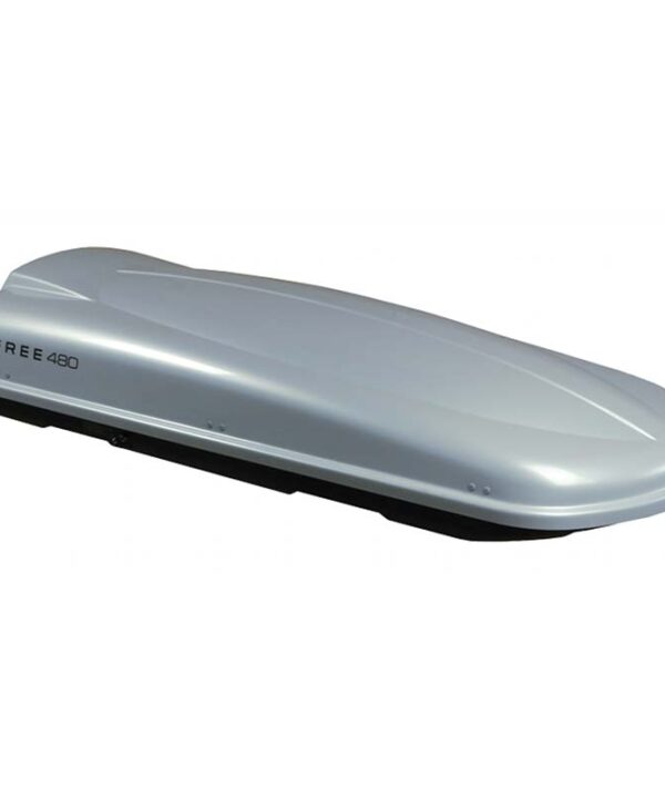 Kimpiris - Μπαγκαζιέρα Οροφής Free 480L Silver Με Μονό Άνοιγμα & Quick Fix Τοποθέτηση