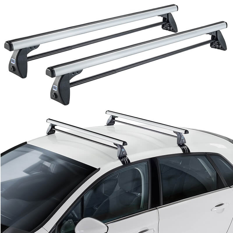 Kimpiris - Μπάρες Οροφής Αλουμινίου CRUZ 924-012 Optima Alu T-108cm Ασημί 2 Τεμάχια