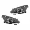 Kimpiris - Μπροστινά Φανάρια Set Για Opel Corsa D 06-10 Angel Eyes & Led Μαύρα H1/H1/JunYan