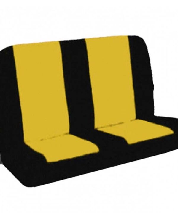 Kimpiris - Κάλυμμα Πισινών Καθισμάτων Αυτοκινήτου Neopren Type R Μαύρο-Κίτρινο 2 Τεμάχια