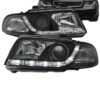 Kimpiris - Μπροστινά Φανάρια Set Για Audi A4 B5 94-98 DRL Μαύρα H1/H1 Sonar
