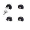 Kimpiris - Κλειδαριές Για Μπάρες Οροφής CRUZ Alu Cargo 932-044 Σετ 4 Τεμάχια Με 2 Κλειδιά