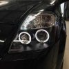 Μπροστινά Φανάρια Set Για Citroen C2 04-10 Angel Eyes & Led Μαύρα H1/H1 Manual JunYan - Image 4