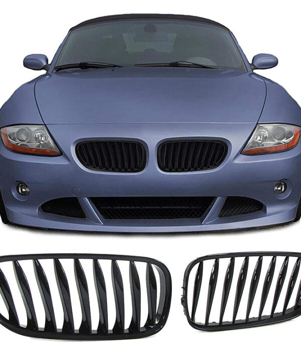 Kimpiris - Καρδιές Μάσκας Για Bmw Z4 E85 / E86 02-08 Μαύρο Γυαλιστερό 2 Τεμάχια