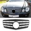 Kimpiris - Μάσκα Για Mercedes-Benz E-Class W211 06-09 Amg Look Με 4 Γρίλιες Μαύρο/Χρώμιο 1 Τεμάχιο
