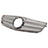 Μάσκα Για Mercedes-Benz C-Class W204 07-14 Amg C63 Look Με 2 Γρίλιες Μαύρο/Χρώμιο 1 Τεμάχιο - Image 2