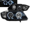 Kimpiris - Μπροστινά Φανάρια Set Για Bmw 3 E90 / E91 05-08 ccfl Angel Eyes Μαύρα H7/H1 Με Μοτέρ Eagle Eyes