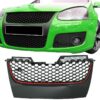 Kimpiris - Μάσκα Για Vw Golf V (5) 03-08 / Jetta 05-11 GTI Look Χωρίς Σήμα Κυψελωτή Με Κόκκινο Σιρίτι 1 Τεμάχιο
