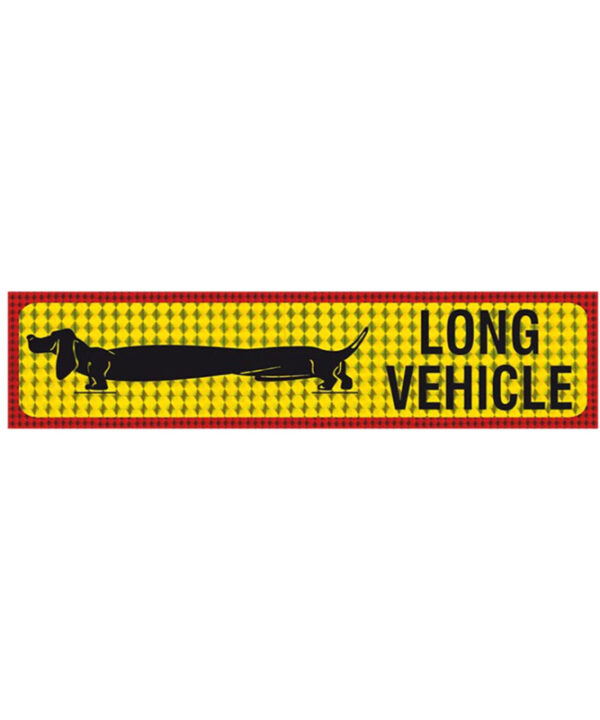 Kimpiris - Αυτοκόλλητη Πινακίδα Φορτηγού Long Vehicle 69 x 11.8cm Π.Α 408 1 Τεμάχιο