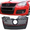 Kimpiris - Μάσκα Για Vw Golf V (5) 03-08 / Jetta 05-11 GTI Look Κυψελωτή Με Κόκκινο Σιρίτι 1 Τεμάχιο