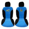 Kimpiris - Καλύμματα Μπροστινών Καθισμάτων Fleece Mickey-Donald Μαύρο/Μπλε 9919009 4 Τεμάχια