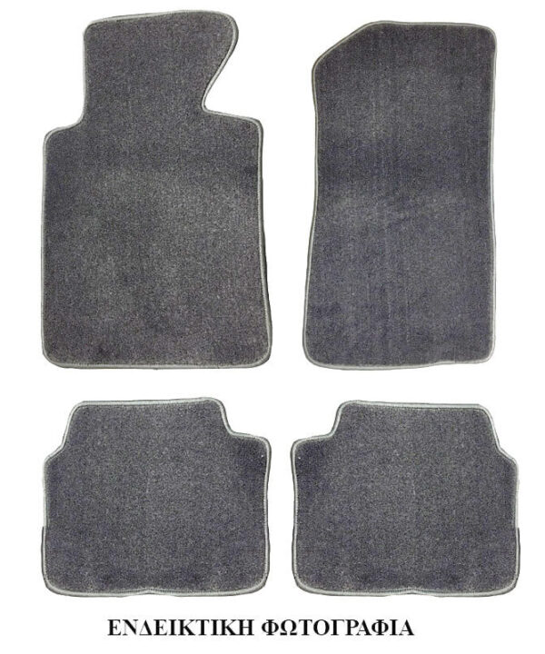 Kimpiris - Πατάκια Αυτοκινήτου Μοκέτα Για Mercedes-Benz S-Class W220 SE 1998-2005 Γκρι 4 Τεμάχια