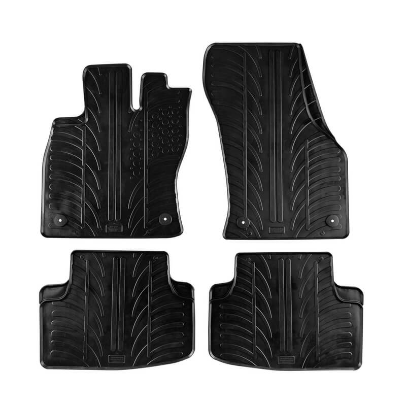 Kimpiris - Πατάκια Αυτοκινήτου Gledring 0076 VW Golf Sportvan 2014- / Audi A3 8V Sportback / Limousine 2013-2020 Μάυρο 4 Τεμάχια