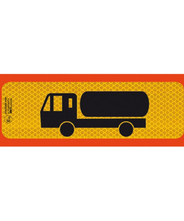 Kimpiris - Αυτοκόλλητη Πινακίδα Φορτηγού Βυτίο Διαξονικό 50 x 20cm Π.3M.312 1 Τεμάχιο