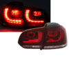 Kimpiris - Πισινά Φανάρια Set Για Vw Golf VI (6) 08-11 Led GTI / R-Look Κόκκινο/Crystal Depo