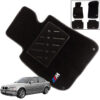 Kimpiris - Πατάκια Αυτοκινήτου Μοκέτα Για Bmw 3 E46 98-05 Με Τέσσερα Κεντήματα Μ Black 4 Τεμάχια