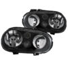 Μπροστινά Φανάρια Set Για Vw Golf IV (4) 97-03 GTI Look Μαύρα H7/H1/H3 Depo - Image 2