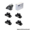 Kimpiris - Πόδια / Άκρα Για Μπάρες Οροφής CRUZ Optiplus FIX 936-007 Για Opel Astra J 09-15 5D / Corsa D 07-15 / Meriva A 03-10 / Vectra C 02-08 / Adam 13+ Σετ 4 Τεμάχια