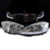Kimpiris - Μπροστινά Φανάρια Set Για Mercedes-Benz S-Class W221 05-09 DRL Facelift Look Χρωμίου D1S/H8 Με Μοτέρ Carner