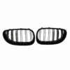 Kimpiris - Καρδιές Μάσκας Για Bmw 5 E60 03-11 M4 Look Με Διπλή Γρίλια Μαύρο Γυαλιστερό 2 Τεμάχια