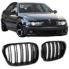 Kimpiris - Καρδιές Μάσκας Για Bmw 5 E39 96-03 M4 Look Με Διπλή Γρίλια Μαύρο Γυαλιστερό 2 Τεμάχια