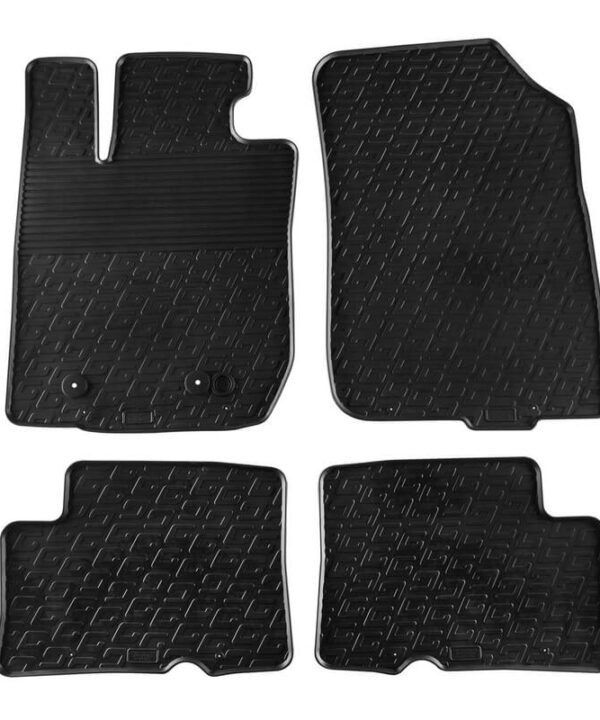 Kimpiris - Πατάκια Αυτοκινήτου Gledring 0173 Dacia Duster 4x4 2010-2015 Μαύρο 4 Τεμάχια