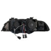 Μπροστινά Φανάρια Set Για Bmw 5 E39 95-03 Angel Eyes Facelift LCI Look Μαύρα/Γκρι H7/H7 Manual Carner - Image 2