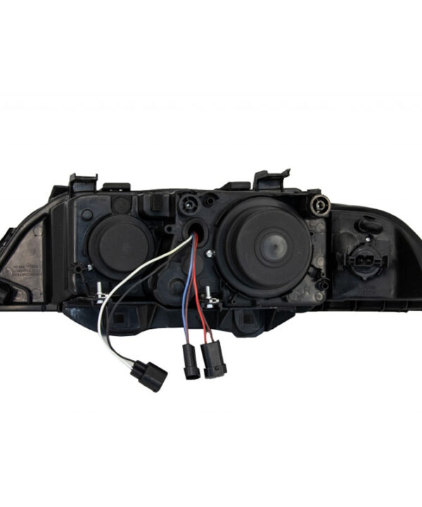 Alternative view of Μπροστινά Φανάρια Set Για Bmw 5 E39 95-03 Angel Eyes Facelift LCI Look Μαύρα/Γκρι H7/H7 Manual Carner