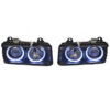 Μπροστινά Φανάρια Set Για Bmw 3 E36 Coupe / Sedan / Compact / Touring 90-99 Angel Eyes Μαύρα H7/H7 Carner - Image 2