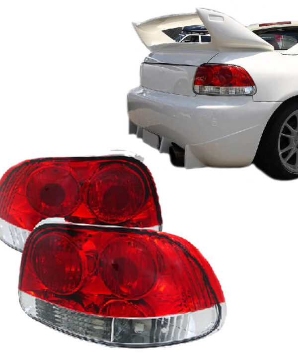 Kimpiris - Πισινά Φανάρια Set Για Honda CRX Del Sol 92-98 Κόκκινο/Crystal Reliable Auto Parts