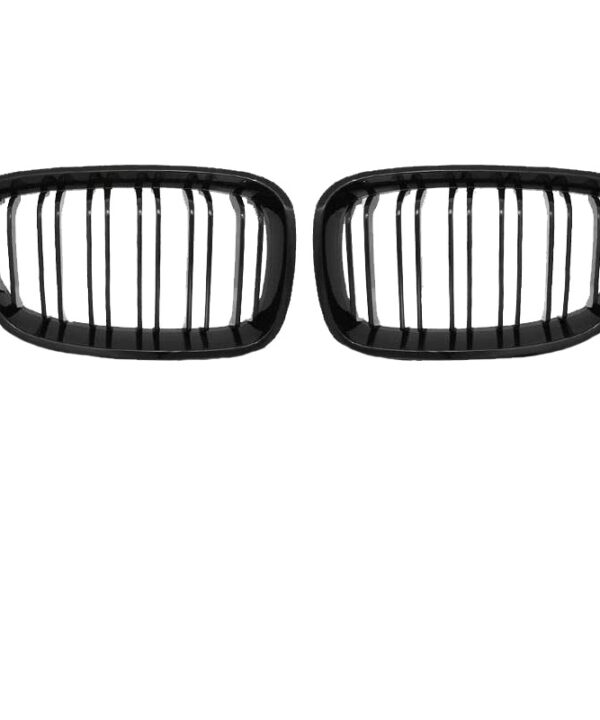 Alternative view of Καρδιές Μάσκας Για Bmw 1 F20 / F21 11-15 M4 Look Με Διπλή Γρίλια Μαύρο Γυαλιστερό 2 Τεμάχια