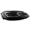Μπροστινά Φανάρια Set Για Vw Golf VII (7) 12-17 Look 7.5 GTI Μαύρα/ Ασημί Γραμμή H7 Με Μοτέρ Carner - Image 4