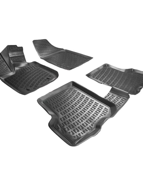 Kimpiris - Πατάκια Σκαφάκια 3D Από Λάστιχο TPE Για Dacia Sandero 2 2012- Rizline 4 Τεμάχια Μαύρα