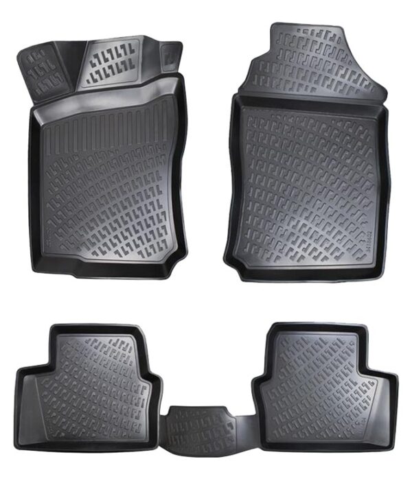 Kimpiris - Πατάκια Σκαφάκια 3D Από Λάστιχο TPE Για Opel Vectra Β 1998-2002 Rizline 4 Τεμάχια Μαύρα