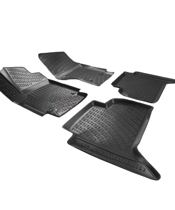 Kimpiris - Πατάκια Σκαφάκια 3D Από Λάστιχο TPE Για VW Αmarok 2010- Rizline 4 Τεμάχια Μαύρα