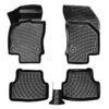 Kimpiris - Πατάκια Σκαφάκια 3D Από Λάστιχο TPE Για VW Golf 7 VII/T-Roc/Leon 5F /  Audi A3 8V/Audi Q2/Skoda Karoq Rizline 4 Τεμάχια Μαύρα