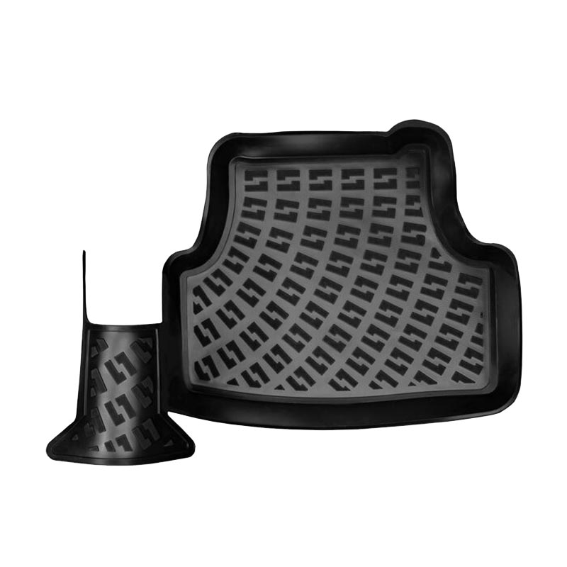 Πατάκια Σκαφάκια 3D Από Λάστιχο TPE Για VW Golf 7 VII/T-Roc/Leon 5F / Audi A3 8V/Audi Q2/Skoda Karoq Rizline 4 Τεμάχια Μαύρα - Image 4
