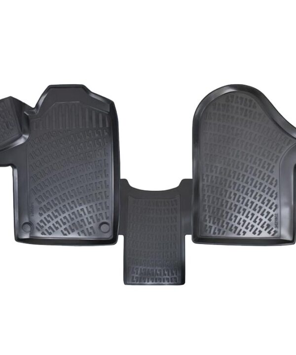 Kimpiris - Πατάκια Σκαφάκια 3D Από Λάστιχο TPE Για Mercedes Vito W447 2014- RL117500 /Viano 2014- Rizline 3 Τεμάχια Μαύρα