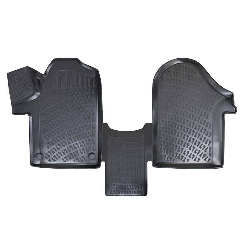 Kimpiris - Πατάκια Σκαφάκια 3D Από Λάστιχο TPE Για Mercedes Vito W447 2014- RL117500 /Viano 2014- Rizline 3 Τεμάχια Μαύρα