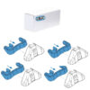 Kimpiris - Ανταλλακτικά Λάστιχα CRUZ 932-005 Για Πόδια Optiplus Rail Σετ 4 Τεμάχια