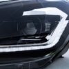 Μπροστινά Φανάρια Set Για Vw Golf VI (6) 08-12 DRL & Led Signal Dynamic Look Golf 7,5 Μαύρα Με ασημί Γραμμή H7 Με Μοτέρ Carner - Image 4