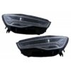 Μπροστινά Φανάρια Set Για Audi A6 4G C7 11-18 DRL Full Led Matrix Design & Dynamic Φλας Μαύρα Με Μοτέρ Carner - Image 2