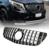 Kimpiris - Μάσκα Για Mercedes-Benz Vito W447 14-19 GT Amg Panamericana Look Μαύρο/Χρώμιο 1 Τεμάχιο