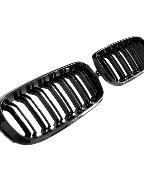 Alternative view of Καρδιές Μάσκας Για Bmw X5 F15 / X6 F16 13-18 M4 Look Με Διπλή Γρίλια Μαύρο Γυαλιστερό 2 Τεμάχια