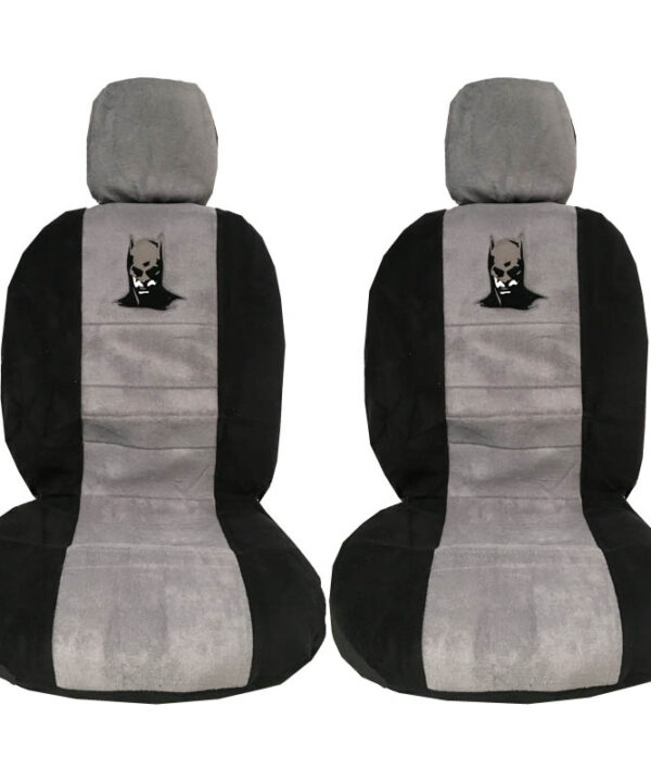 Kimpiris - Καλύμματα Μπροστινών Καθισμάτων Πετσέτα Batman Γκρι/Μαύρο 4 Τεμάχια 2619611